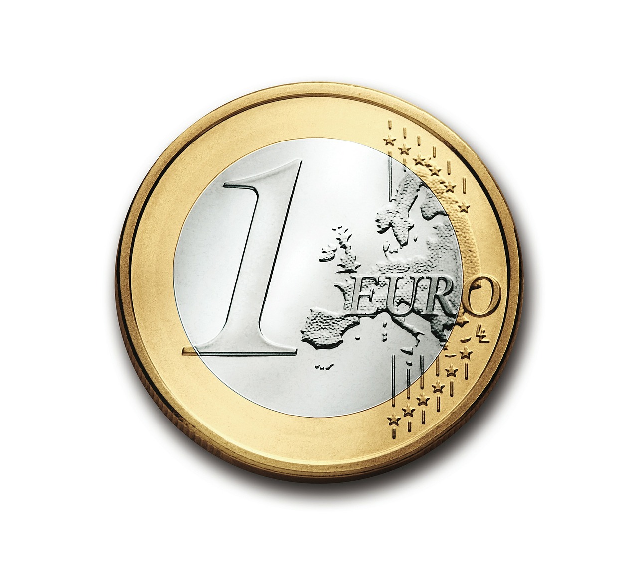 euro, 1, coin